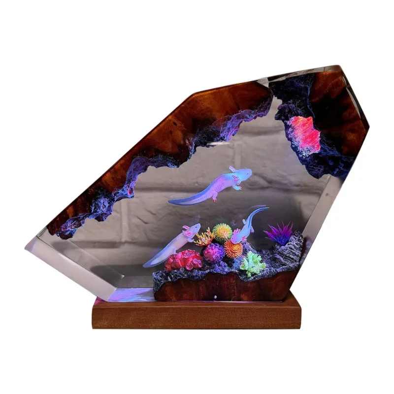 Resin lamp, salamander resin art, Mexican salamander lamp, a unique gift for her daughter
Resin lamp, salamander resin art, Mexican salamander lamp, a unique gift for her daughter