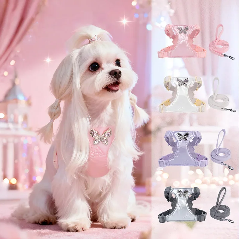 Luxurious Trendy Suede Dog Chest Harness Soft Adjustable Anti-lost Pet Harness Leash Set for Outdoor Activities Laisse Chiens
Luxurious Trendy Suede Dog Chest Harness Soft Adjustable Anti-lost Pet Harness Leash Set for Outdoor Activities Laisse Chiens
