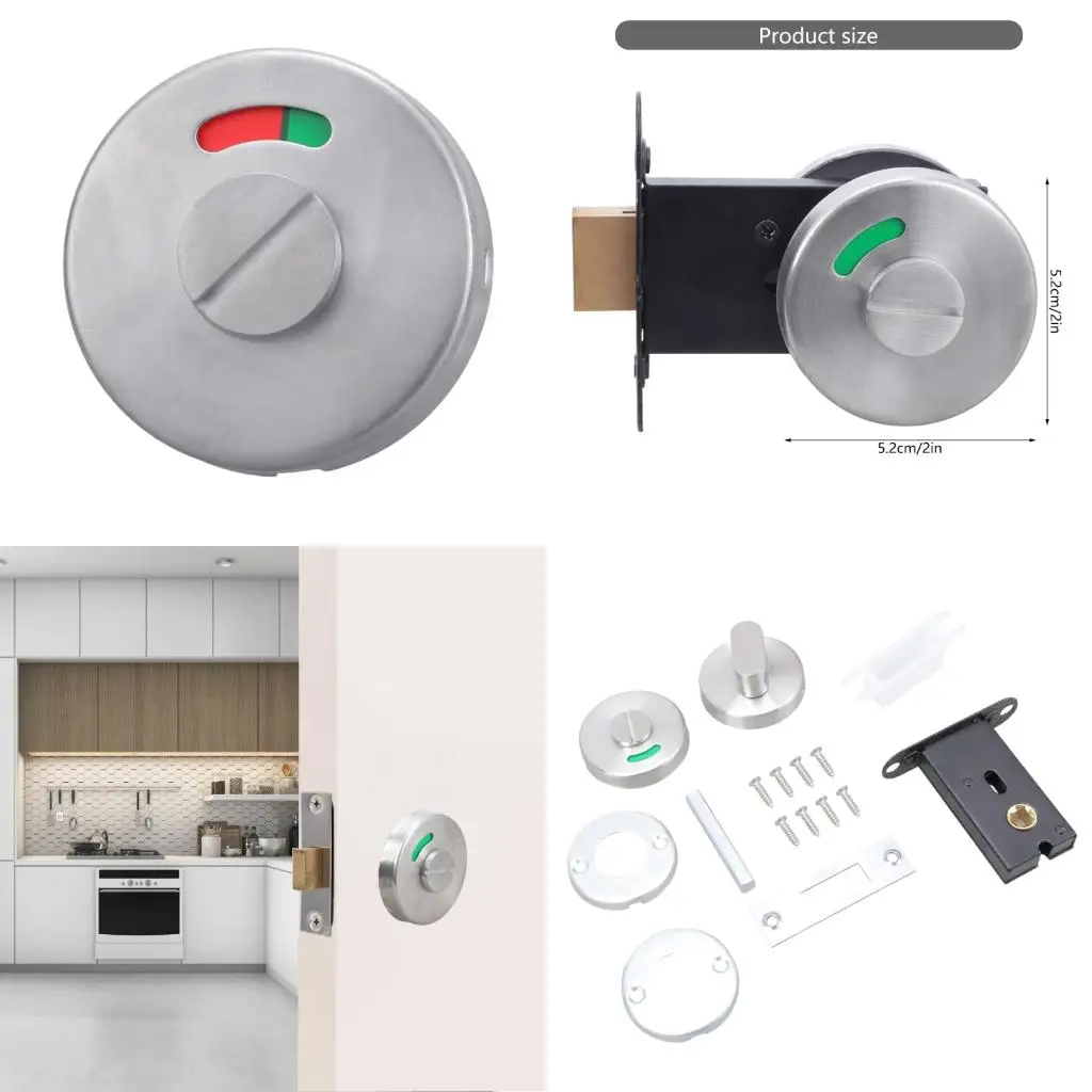 Corrosion Resistant Bathroom Stall Lock with Keyless Designs Vacant Occupied Door Lock for Public Restroom Safety high quality
Corrosion Resistant Bathroom Stall Lock with Keyless Designs Vacant Occupied Door Lock for Public Restroom Safety high quality