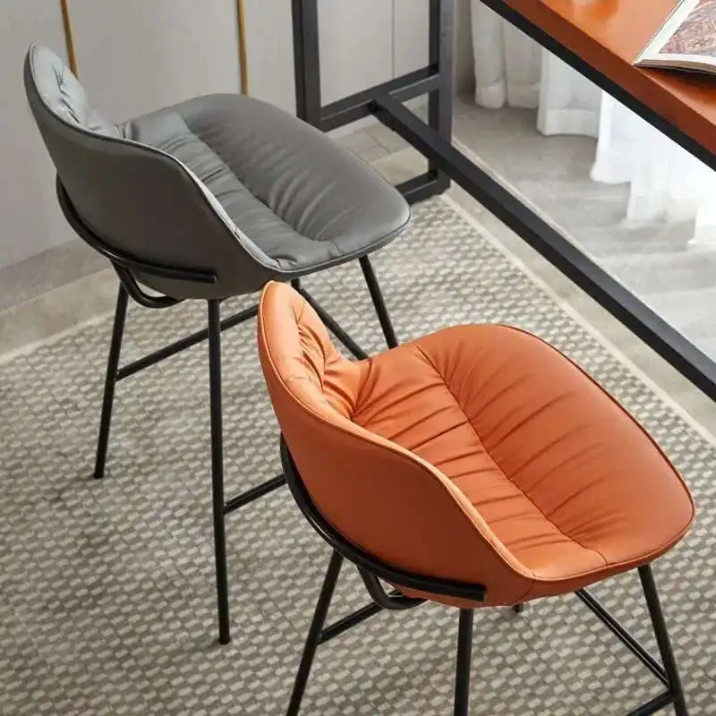 Scandinavia Leather Bar Chairs for Bar Furniture Backrest Chair Modern Minimalist Designer Light Luxury Dining Room Bar Chair
Scandinavia Leather Bar Chairs for Bar Furniture Backrest Chair Modern Minimalist Designer Light Luxury Dining Room Bar Chair