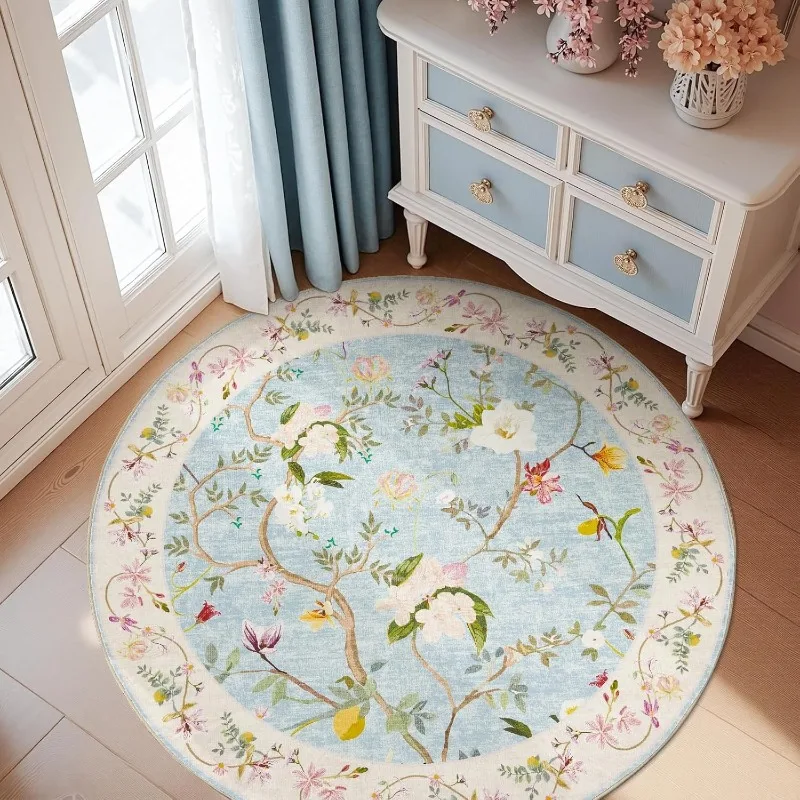 Round Living Room Carpet Modern Bohemian Floral Creative Design Bedroom Rug Foldable Machine Washable Non-slip Cloakroom Mats 러그
Round Living Room Carpet Modern Bohemian Floral Creative Design Bedroom Rug Foldable Machine Washable Non-slip Cloakroom Mats 러그