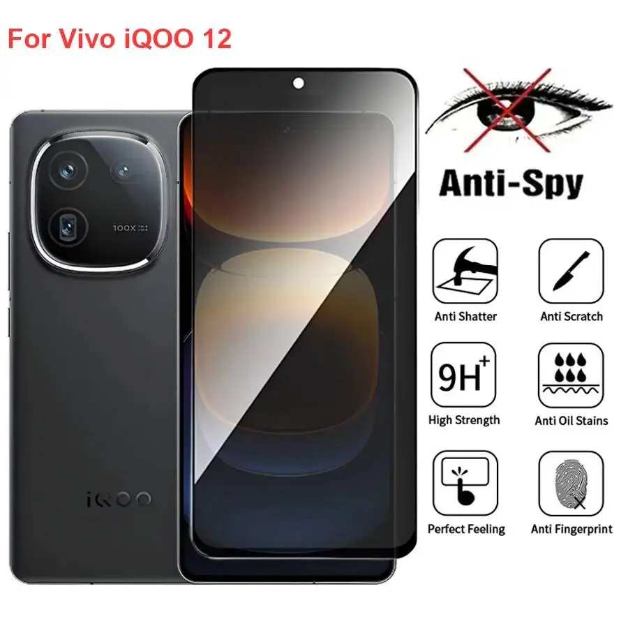 Vivo Iqoo 12 V2307A Anti Spy Privacy Tempered Glass Protector Compatible For Iqoo12 Full Cover Screen Phone Film
Vivo Iqoo 12 V2307A Anti Spy Privacy Tempered Glass Protector Compatible For Iqoo12 Full Cover Screen Phone Film
