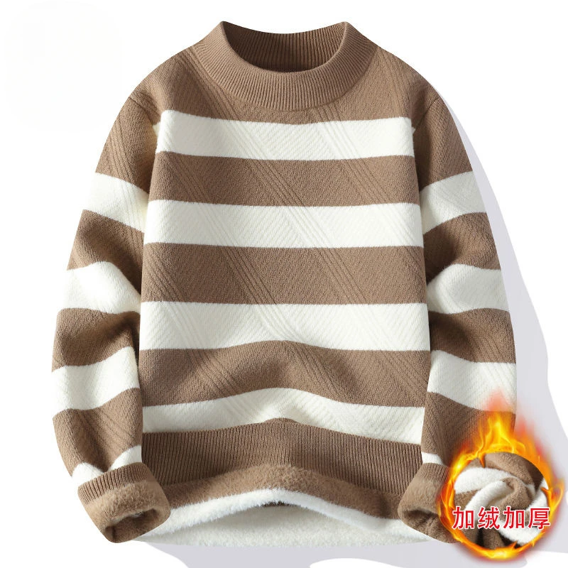 Мужская одежда, свитер, европейский и американский осенне-зимний новый модный цветной свитер с круглым вырезом, теплая базовая вязка
Мужская одежда, свитер, европейский и американский осенне-зимний новый модный цветной свитер с круглым вырезом, теплая базовая вязка