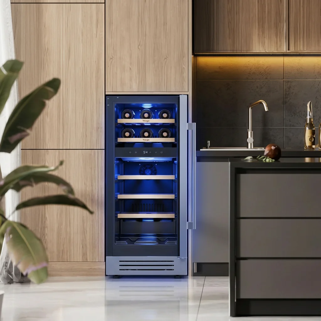 115V 60Hz 17 Bottles Wine Cooler Refrigerator 0.9A Constant Temp Wine Fridge 40℉-65℉ Built-in Wine Storage Cabinet For Home Kitchen Bar
115V 60Hz 17 Bottles Wine Cooler Refrigerator 0.9A Constant Temp Wine Fridge 40℉-65℉ Built-in Wine Storage Cabinet For Home Kitchen Bar