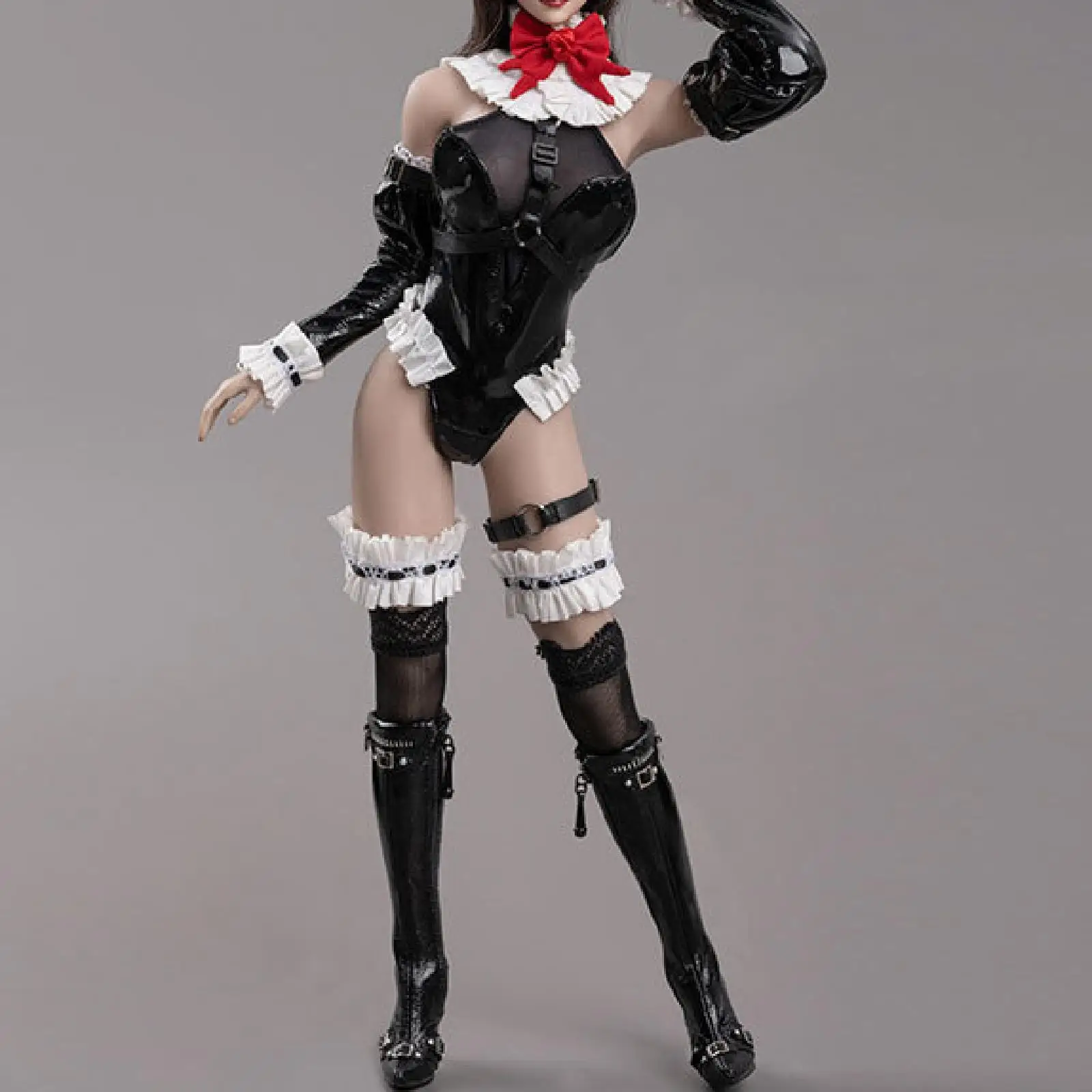 1:6 Scale PU Leather Bodysuit Maids Outfit Stylish Mini Action Figure Doll Clothing for 12'' Female Dolls Figure Accessory
1:6 Scale PU Leather Bodysuit Maids Outfit Stylish Mini Action Figure Doll Clothing for 12'' Female Dolls Figure Accessory