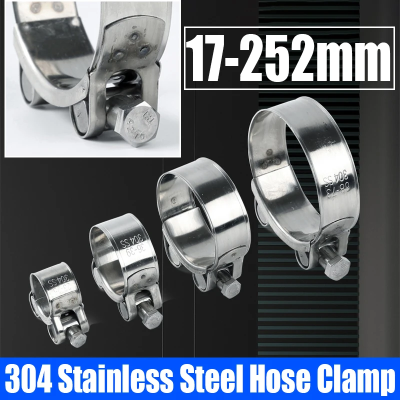 1PCS European Style Powerful Hose Clamp 304 Stainless Steel Pipe Clamp Exhaust Circular Air Water Pipe Clip Fastener 17mm-252mm
1PCS European Style Powerful Hose Clamp 304 Stainless Steel Pipe Clamp Exhaust Circular Air Water Pipe Clip Fastener 17mm-252mm