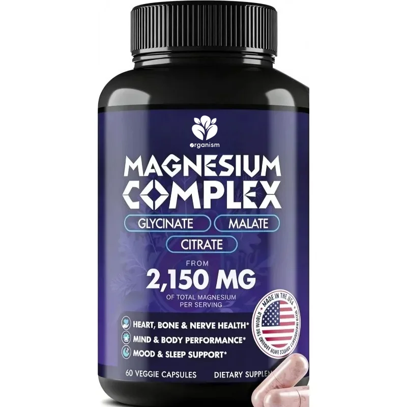 Magnesium composite 2150MG, containing glycine, citric acid, and magnesium malate, vitamins B6, B2, folic acid, and beetroot
Magnesium composite 2150MG, containing glycine, citric acid, and magnesium malate, vitamins B6, B2, folic acid, and beetroot