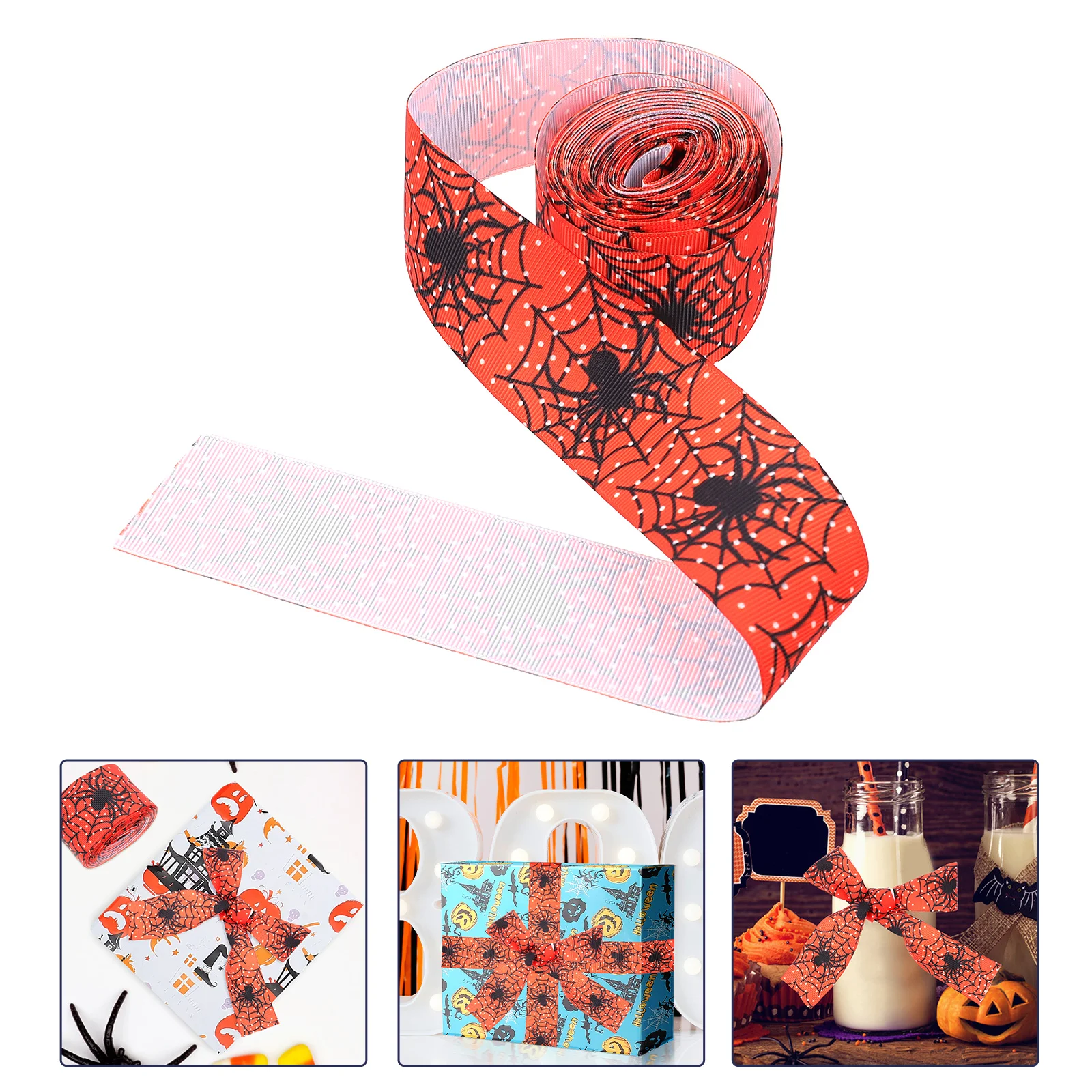 Spider Pattern Ribbon Halloween Decoration Gift Boxes Wrapping Ribbons Red Polyester
Spider Pattern Ribbon Halloween Decoration Gift Boxes Wrapping Ribbons Red Polyester