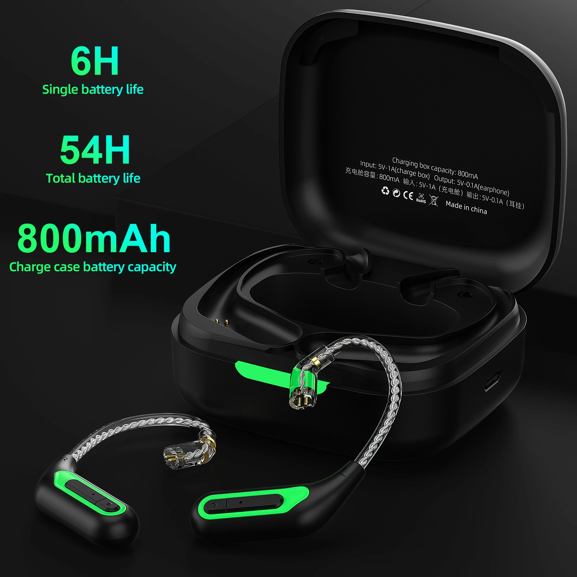 KZ AZ10 Wireless Ear Hook Bluetooth 5.2 Hifi Earphones Upgrade Cable Music Headphone Headset Line For KZ ZAR ZS10PRO ESX ZAS EDX
KZ AZ10 Wireless Ear Hook Bluetooth 5.2 Hifi Earphones Upgrade Cable Music Headphone Headset Line For KZ ZAR ZS10PRO ESX ZAS EDX