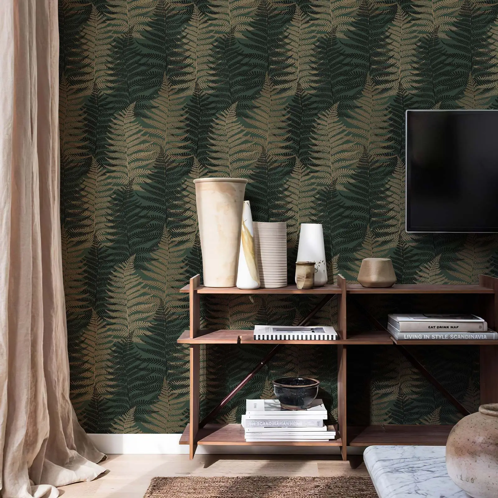 44x300 см темно-зеленые самоклеящиеся обои с листьями папоротника, винтажные ботанические обои, водостойкий декор листва для гостиной
44x300 см темно-зеленые самоклеящиеся обои с листьями папоротника, винтажные ботанические обои, водостойкий декор листва для гостиной