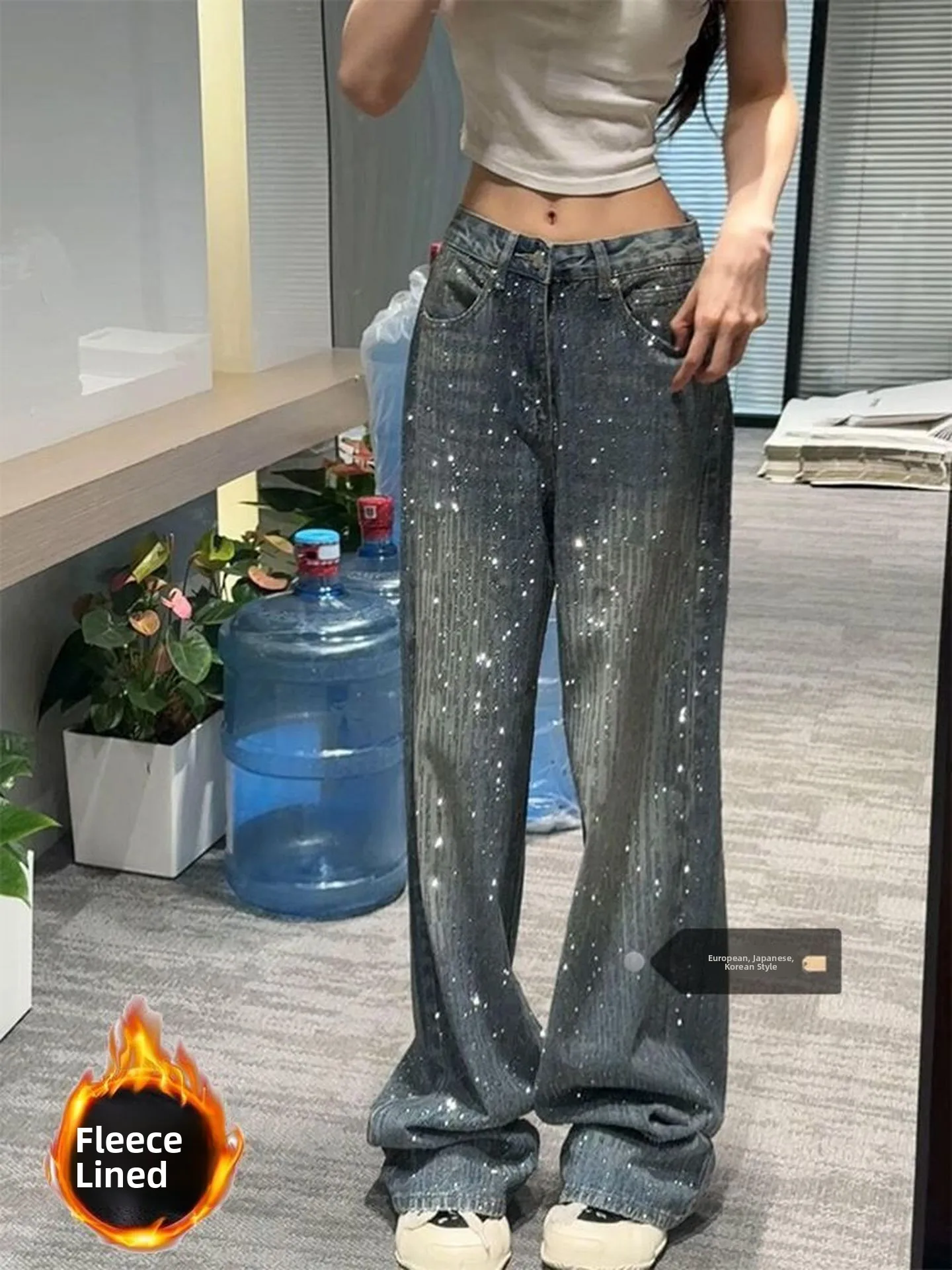 Retro Waed Fce Lined Flare Leg Thiened Wide Leg Jeans for Tall Women Autumn Winter New Sle Low Rise Casual Straight Cut
Retro Waed Fce Lined Flare Leg Thiened Wide Leg Jeans for Tall Women Autumn Winter New Sle Low Rise Casual Straight Cut
