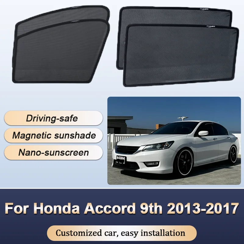 Sun Shades For Honda Accord 9th 9 Gen 2013-2017 Sunshades Magnetic Heat insulation Mesh Window Curtains Visor Car Accessories
Sun Shades For Honda Accord 9th 9 Gen 2013-2017 Sunshades Magnetic Heat insulation Mesh Window Curtains Visor Car Accessories