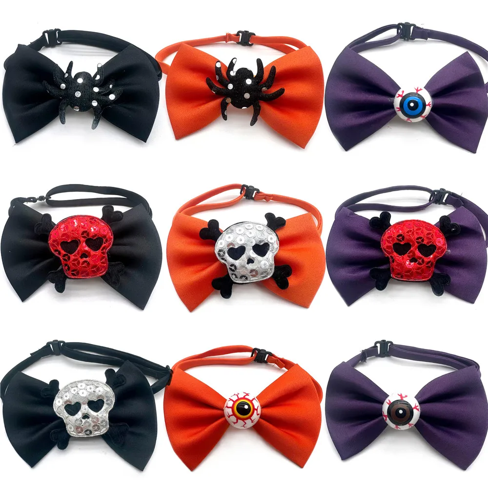50/100pcs Halloween Dog Bow Tie Pet Dog Cat Skull Bowtie Neckties Pet Supplies Dogs Accessories Pets Festival Products for Puppy
50/100pcs Halloween Dog Bow Tie Pet Dog Cat Skull Bowtie Neckties Pet Supplies Dogs Accessories Pets Festival Products for Puppy