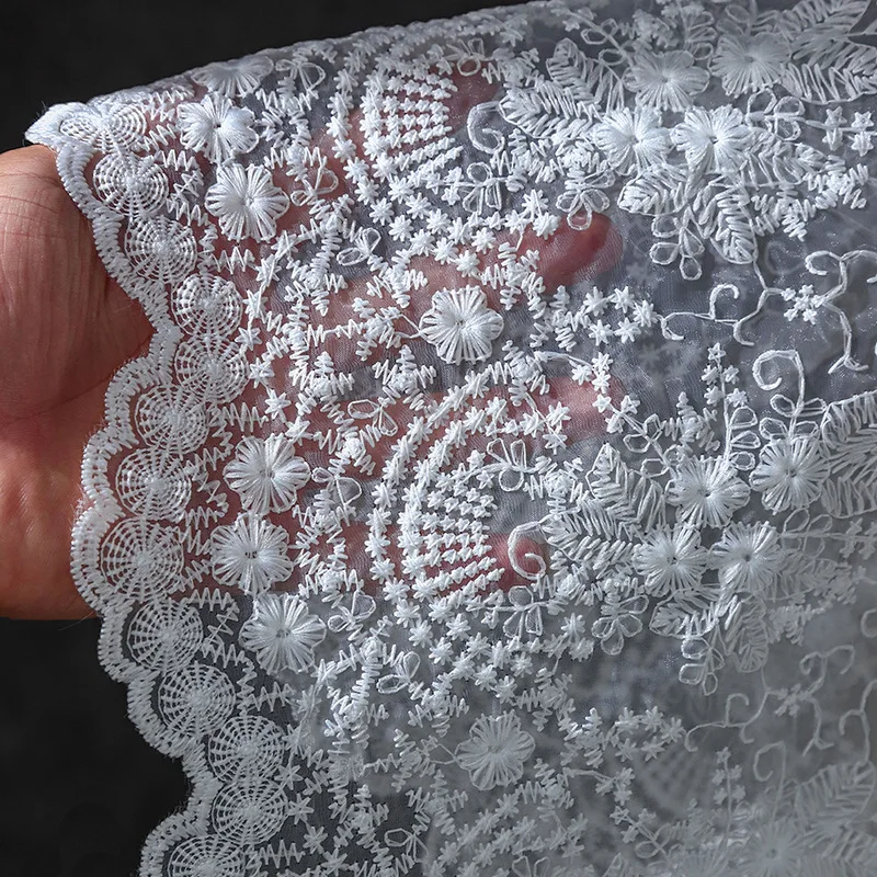 Изысканная кружевная ткань в дворцовом стиле с цветочным узором для свадебных платьев, декоративной ткани для дома и скатертей.
Изысканная кружевная ткань в дворцовом стиле с цветочным узором для свадебных платьев, декоративной ткани для дома и скатертей.