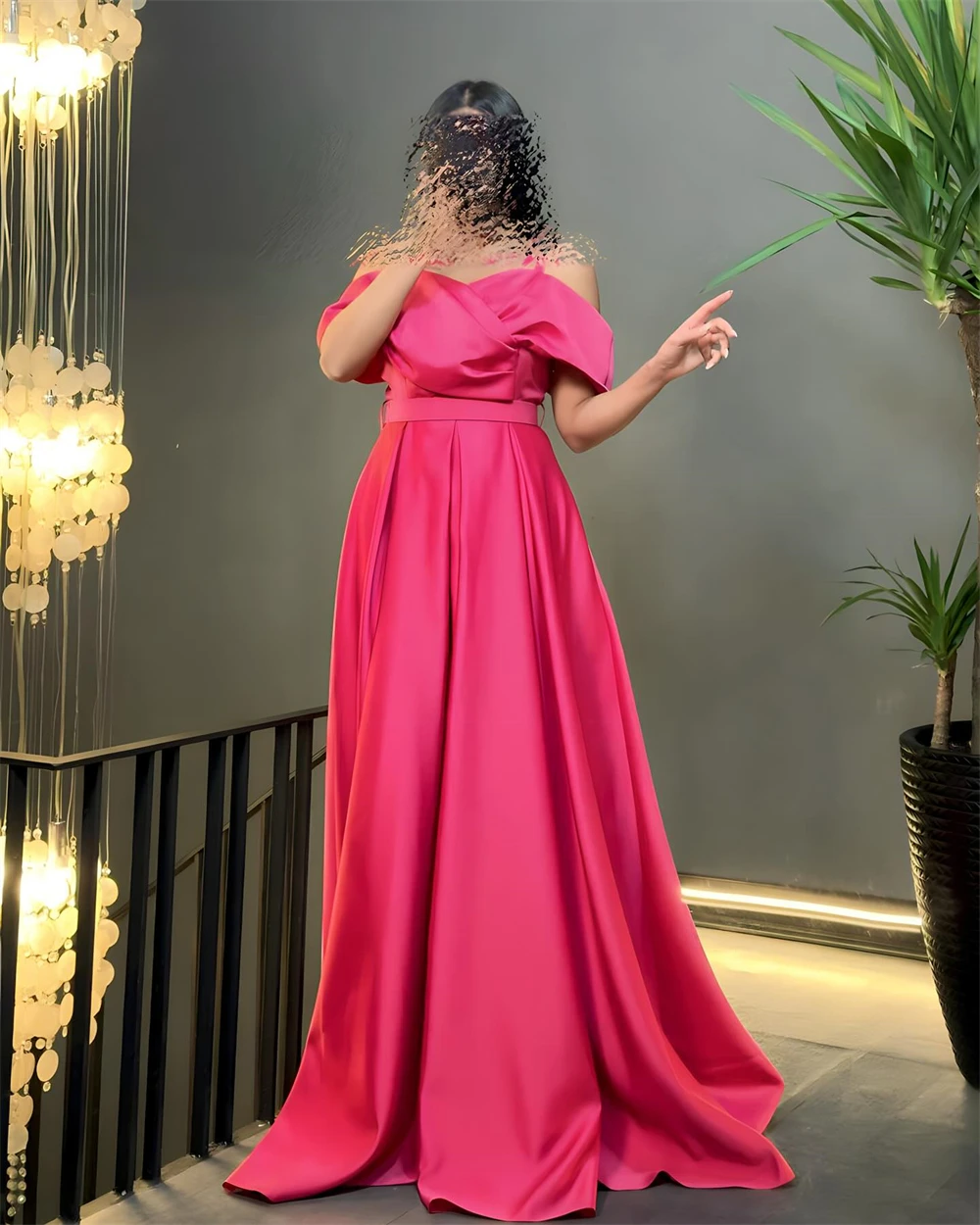 Customized Delicate Off the Shoulder Evening Dress Graceful A-Line Sweep Train Celebrity Gowns Classic Satin Party Dre
Customized Delicate Off the Shoulder Evening Dress Graceful A-Line Sweep Train Celebrity Gowns Classic Satin Party Dre