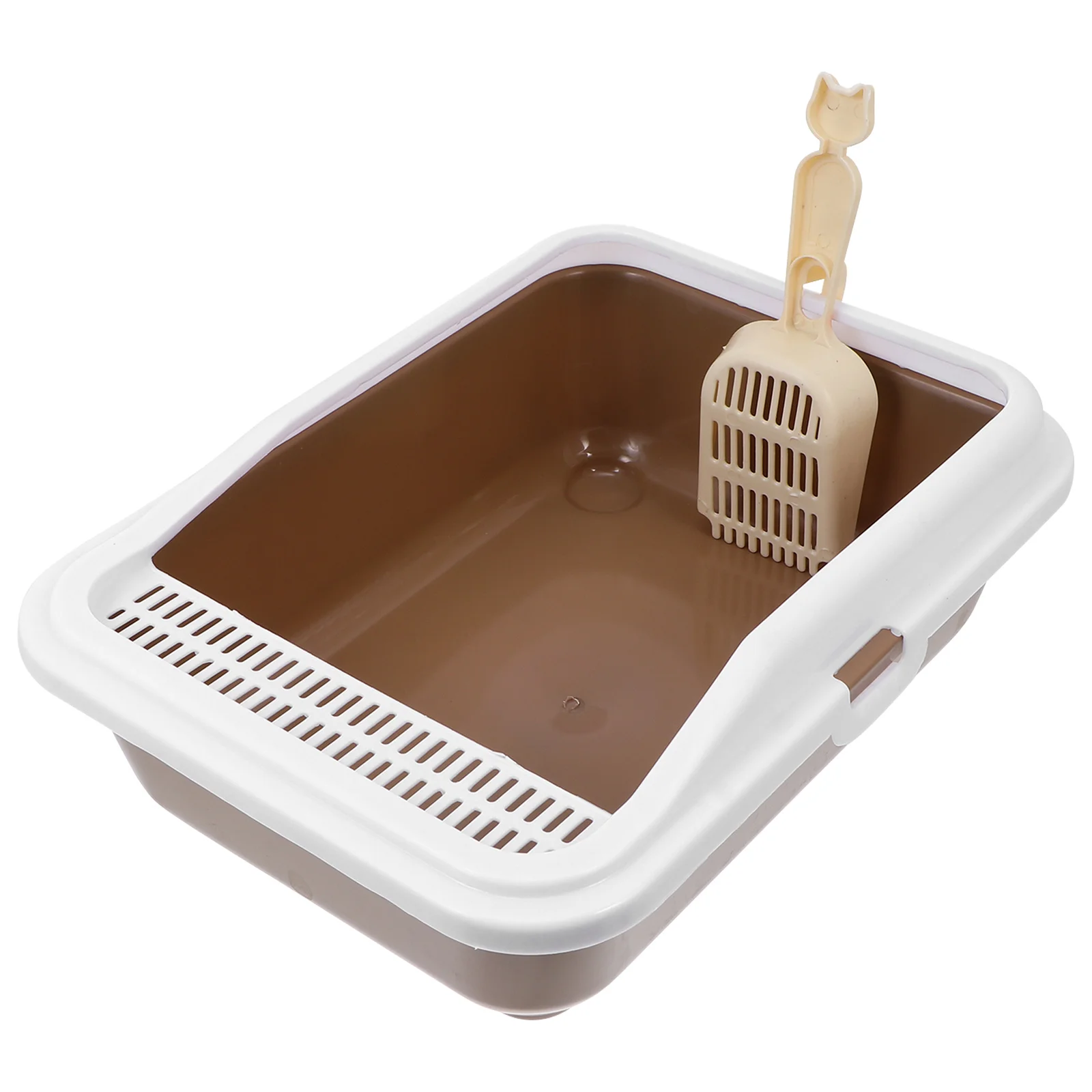 Cat Litter Box High Capacity Semi-Enclosed Splash-Proof Design For Home Use Durable Plastic Kitten Toilet Pet Litter Case
Cat Litter Box High Capacity Semi-Enclosed Splash-Proof Design For Home Use Durable Plastic Kitten Toilet Pet Litter Case