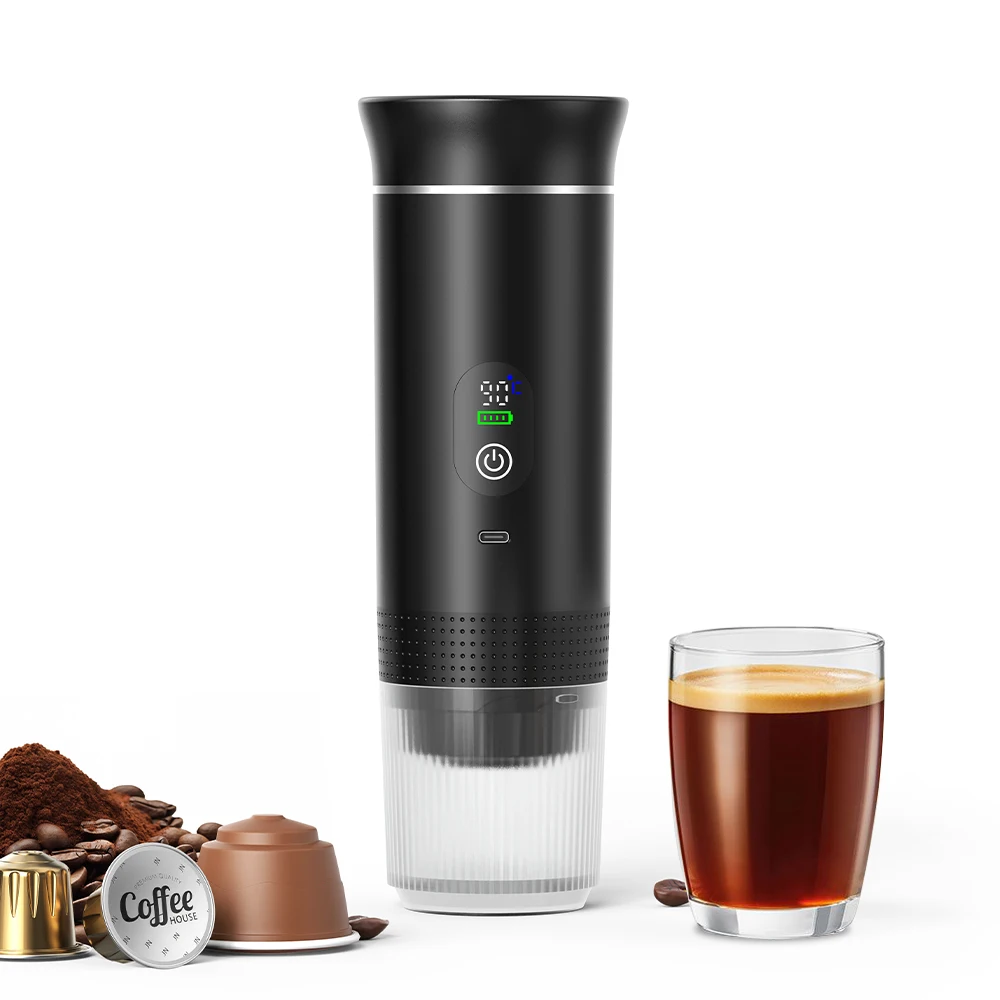 Portable Electric Espresso Coffee Machine With Digital Display 3-in-1 Capsule Coffee Maker for Car & Home Camping Coffee Maker
Portable Electric Espresso Coffee Machine With Digital Display 3-in-1 Capsule Coffee Maker for Car & Home Camping Coffee Maker