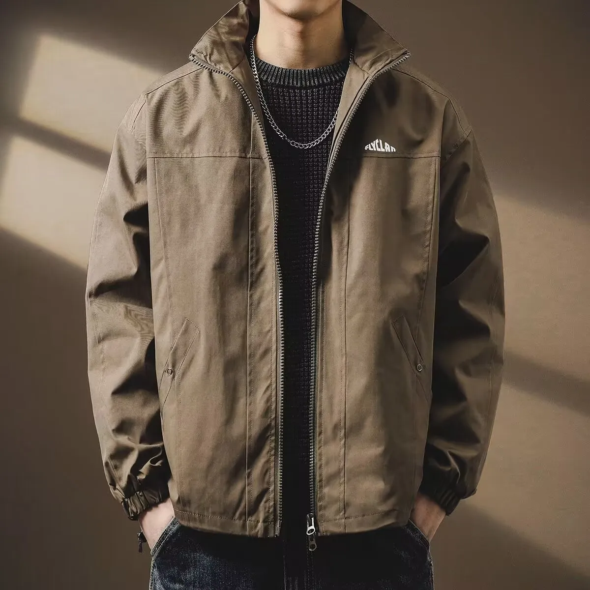 Men's Windproof Retro Workwear Jacket Loose Casual Spring Autumn New Style Long Sleeve Stand Collar Regular Length Outerwear
Men's Windproof Retro Workwear Jacket Loose Casual Spring Autumn New Style Long Sleeve Stand Collar Regular Length Outerwear