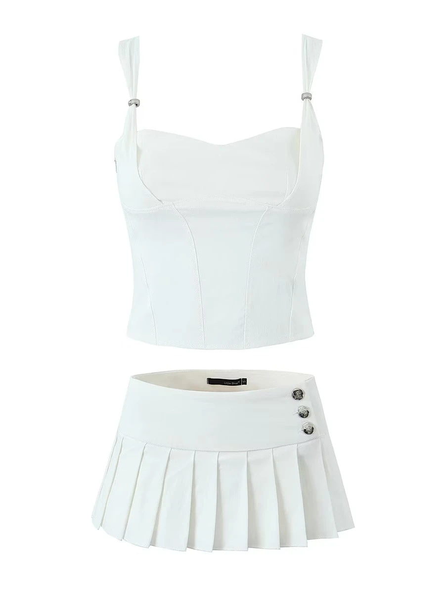 Sexy Low-Waist Pleated Skirt Pure Color Short Skirt Highlighting Body Shape Slimming Pants Skirt for Trendy Girls
Sexy Low-Waist Pleated Skirt Pure Color Short Skirt Highlighting Body Shape Slimming Pants Skirt for Trendy Girls