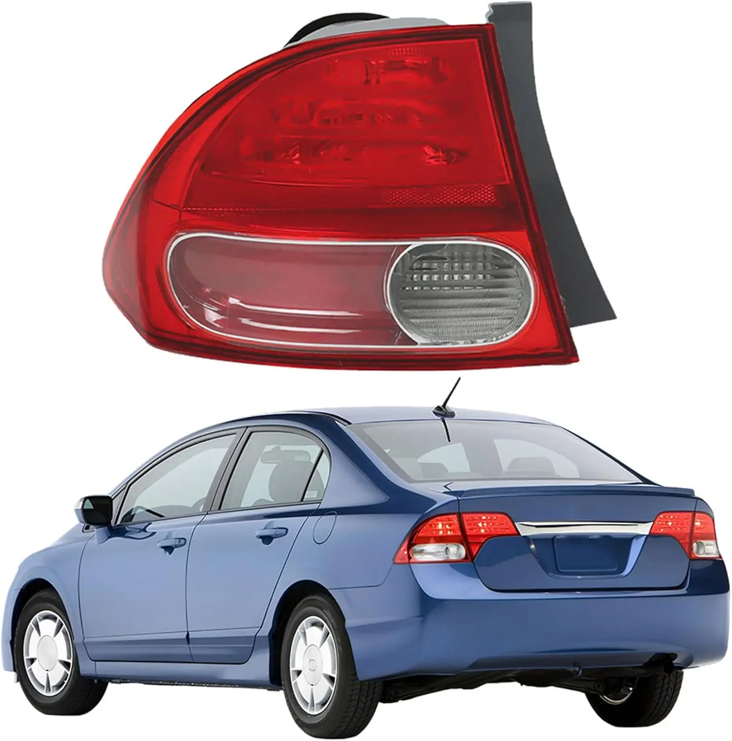 Left Side Tail Light Assembly for Honda Civic 2006-2008 Driver Side Rear Brake Lamp
Left Side Tail Light Assembly for Honda Civic 2006-2008 Driver Side Rear Brake Lamp