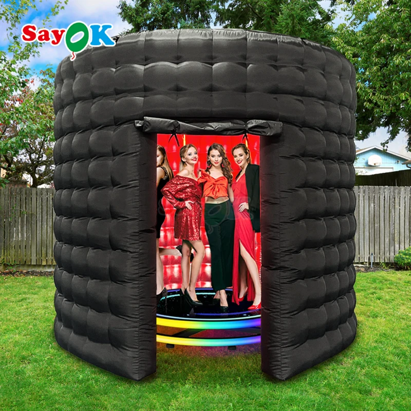 Sayok Black Inflatable Photo Booth Inflatable 360 photo Booth Housing for Weddings, Parties, Festivals
Sayok Black Inflatable Photo Booth Inflatable 360 photo Booth Housing for Weddings, Parties, Festivals