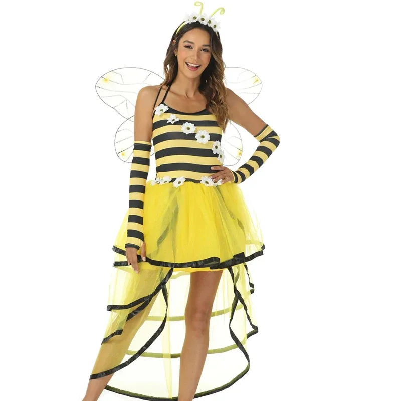 Adult Women Halloween Bee Costume Cute Stage Performance Animal Bee Queen Cosplay Dress
Adult Women Halloween Bee Costume Cute Stage Performance Animal Bee Queen Cosplay Dress