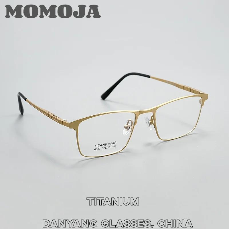 MOMOJA Fashion Comfort Eyewear Retro Pure Titanium Luxury Square Eyeglasses Optical Prescription Glasses Frame For Men 6607YY
MOMOJA Fashion Comfort Eyewear Retro Pure Titanium Luxury Square Eyeglasses Optical Prescription Glasses Frame For Men 6607YY