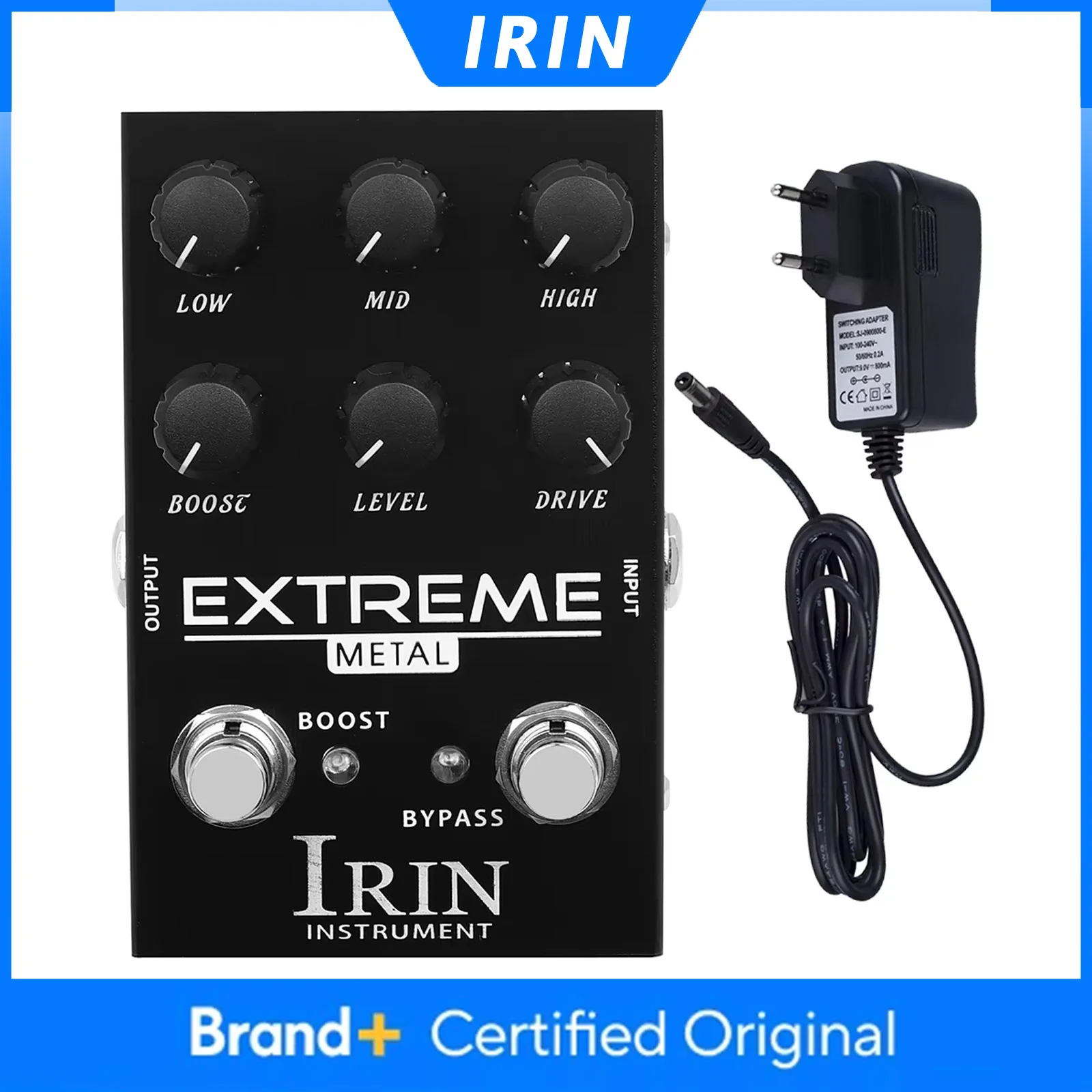 Педаль эффектов IRIN AN-42 EXTREME Metal: дисторшн, овердрайв с высоким гейном, True Bypass. Аксессуары для электрогитары.
Педаль эффектов IRIN AN-42 EXTREME Metal: дисторшн, овердрайв с высоким гейном, True Bypass. Аксессуары для электрогитары.