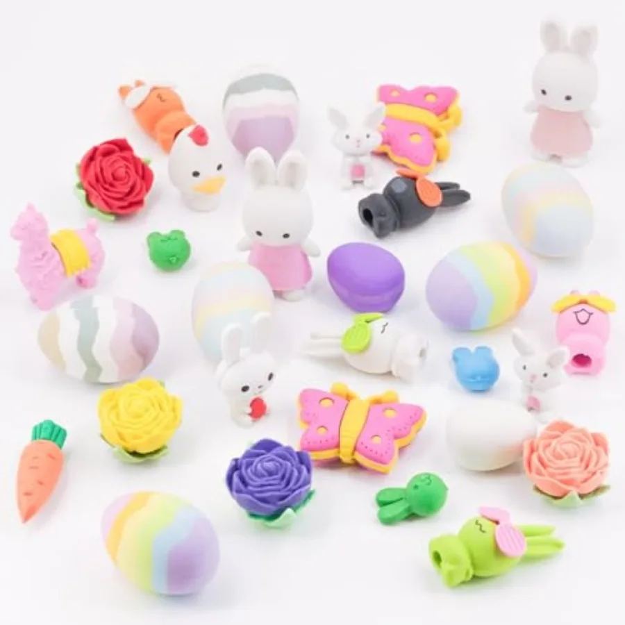 Pcs Cute 3D Easter Erasers 24 Styles Including Bunnies Easter Eggs Flowers and More. Perfect as Easter Egg Stuffing School Gts
Pcs Cute 3D Easter Erasers 24 Styles Including Bunnies Easter Eggs Flowers and More. Perfect as Easter Egg Stuffing School Gts