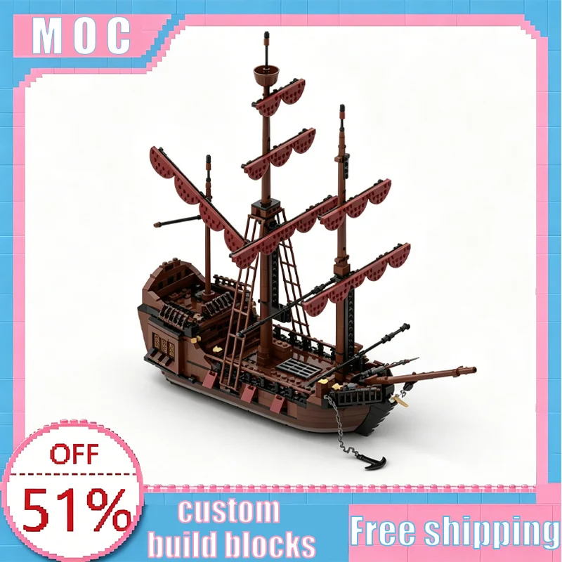 1089 PCS MOC Port Sauvage: Loup de Mer Pirate Ship Model Custom Creative Building Blocks Educational Assembly Toy Display Gifts
1089 PCS MOC Port Sauvage: Loup de Mer Pirate Ship Model Custom Creative Building Blocks Educational Assembly Toy Display Gifts