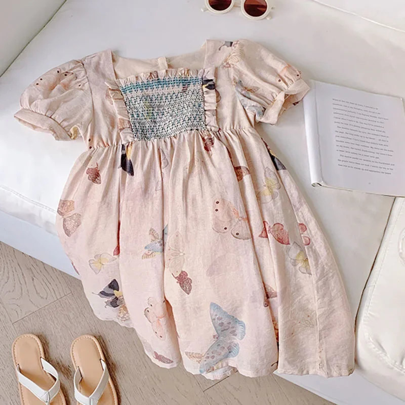 2025 New Summer Sister Clothing Kids Princess Dresses Short Sleeved Cotton Flower Print 2-7Yrs Baby Girl Party Dress
2025 New Summer Sister Clothing Kids Princess Dresses Short Sleeved Cotton Flower Print 2-7Yrs Baby Girl Party Dress