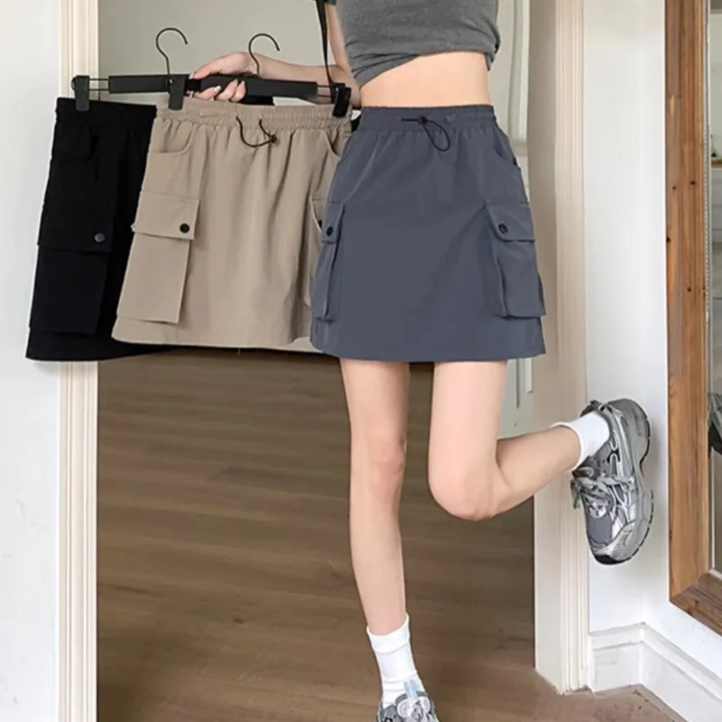 High Waist Drawstring Summer Slim Bag Hip Skirt Women Short Cargo Skirt Hotsweet Casual A Line Skirt
High Waist Drawstring Summer Slim Bag Hip Skirt Women Short Cargo Skirt Hotsweet Casual A Line Skirt