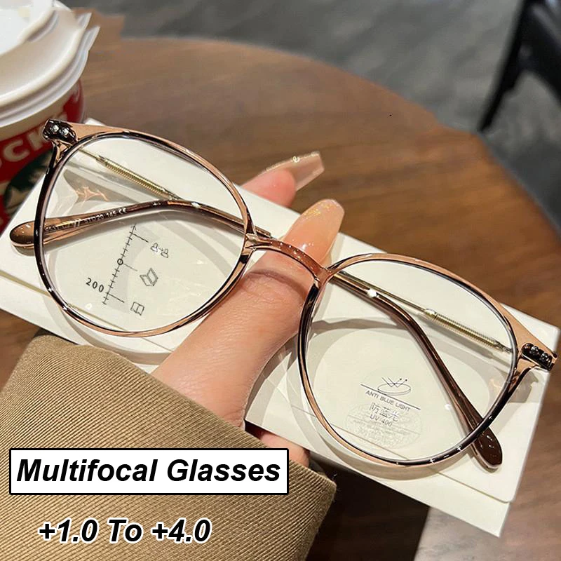 Blue Light Blocking Reading Glasses Vintage Multifocal Progressive Presbyopia Eyeglasses Diopter To +4.0 Fashion Eyewear Diopter
Blue Light Blocking Reading Glasses Vintage Multifocal Progressive Presbyopia Eyeglasses Diopter To +4.0 Fashion Eyewear Diopter
