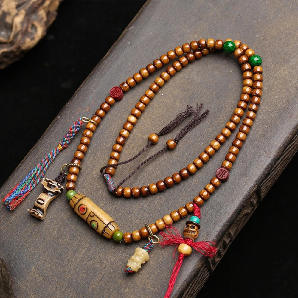 Tibetan return yak bone barrel beads 108 beads rosary neck hanging cinnabar glaze agate material accessories beads
Tibetan return yak bone barrel beads 108 beads rosary neck hanging cinnabar glaze agate material accessories beads
