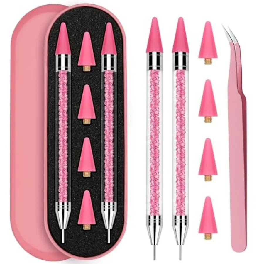 Picker Tool, 2 Dotting Tool Wax Pen Dual-Ended wit 4PCS Replaceable Wax Ts and Tweezer DIY Nail Art Tool Purple
Picker Tool, 2 Dotting Tool Wax Pen Dual-Ended wit 4PCS Replaceable Wax Ts and Tweezer DIY Nail Art Tool Purple