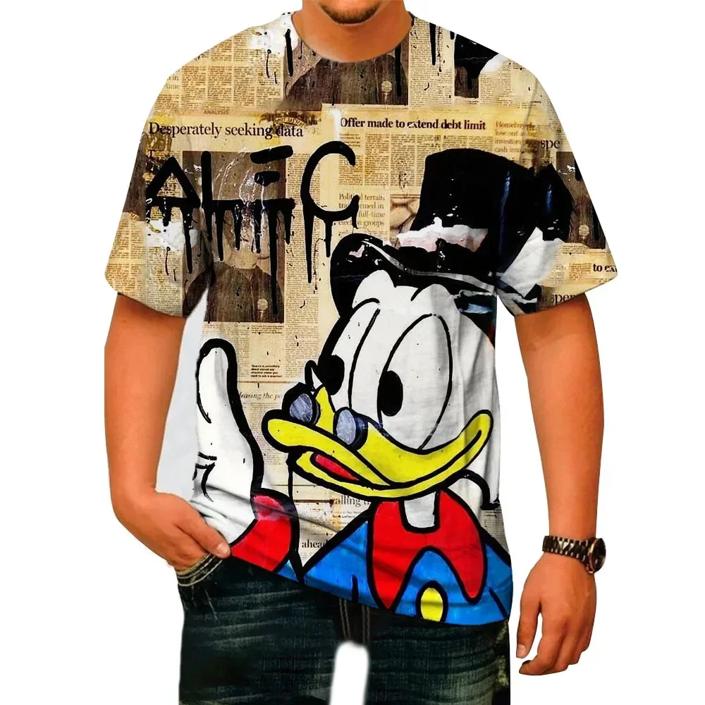 Disney Donald Duck T-Shirt For Men Summer Cartoon Print Tops Tees Fashion Short Sleeve Clothing Male Casual Stylish Streetwear
Disney Donald Duck T-Shirt For Men Summer Cartoon Print Tops Tees Fashion Short Sleeve Clothing Male Casual Stylish Streetwear