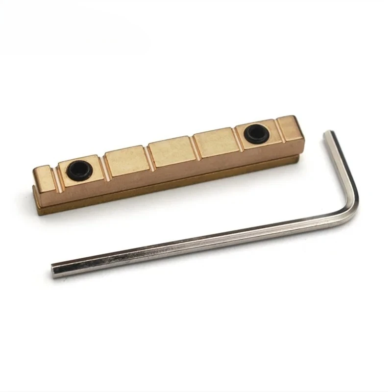 2pcs Precision CNC machined Brass Nut 43MM Height Adjustable Nut Replacement Compatible for Eelctric Guitar
2pcs Precision CNC machined Brass Nut 43MM Height Adjustable Nut Replacement Compatible for Eelctric Guitar