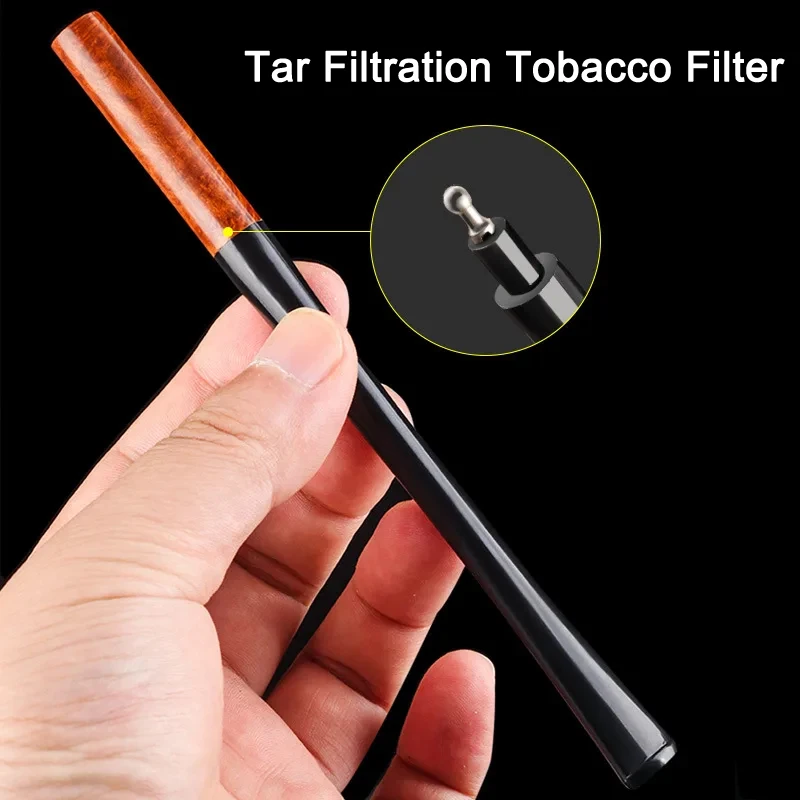 High-Quality Wooden long Smoking filter Straightly Portable Tobacco Pipe Removable to Clean Healthy Cigarette tube Gift for Men
High-Quality Wooden long Smoking filter Straightly Portable Tobacco Pipe Removable to Clean Healthy Cigarette tube Gift for Men