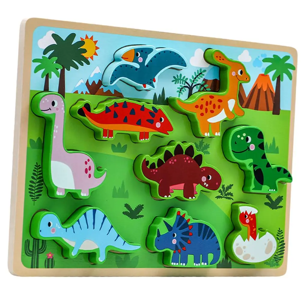 Dinosaur/Vegetable puzzle playing Toys Early Teasers Building Blocks Toys Shape Matching Toys
Dinosaur/Vegetable puzzle playing Toys Early Teasers Building Blocks Toys Shape Matching Toys