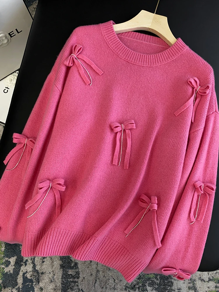 Ele Pure Woolen Knitted Sweater for Women with Beautiful Knot Decoration Faionable Sli And Agel
Ele Pure Woolen Knitted Sweater for Women with Beautiful Knot Decoration Faionable Sli And Agel