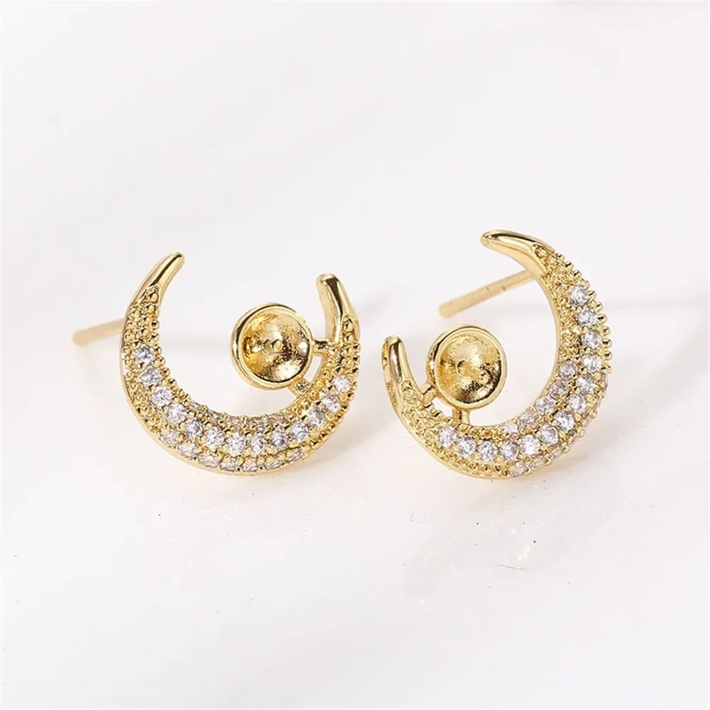 Gold Plated Pearl Earring Settings, DIY Jewelry Making Supplies, Blank Ear Stud Bases for Handmade Accessories, 1pair No Pearl
Gold Plated Pearl Earring Settings, DIY Jewelry Making Supplies, Blank Ear Stud Bases for Handmade Accessories, 1pair No Pearl