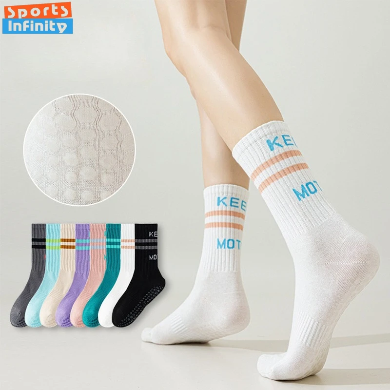 Женские носки для пилатеса и йоги, противоскользящие эластичные компрессионные спортивные носки для фитнеса в помещении, танцевальные носки средней длины
Женские носки для пилатеса и йоги, противоскользящие эластичные компрессионные спортивные носки для фитнеса в помещении, танцевальные носки средней длины