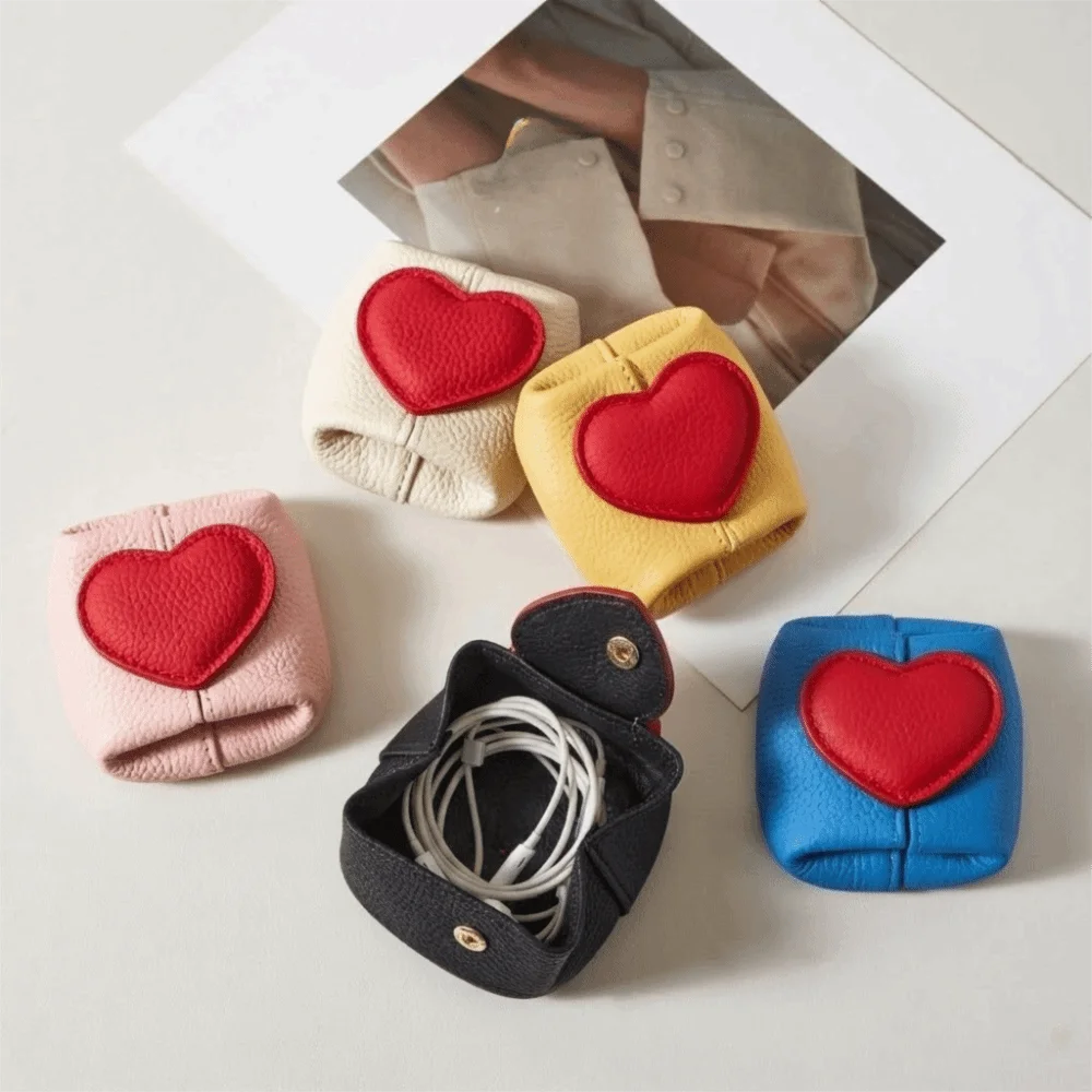Fashion Solid Color Cowhide Coin Purse Love Heart Square Coin Purse Multi-function Mini Cosmetic Bag Small Earphone Bag Travel
Fashion Solid Color Cowhide Coin Purse Love Heart Square Coin Purse Multi-function Mini Cosmetic Bag Small Earphone Bag Travel
