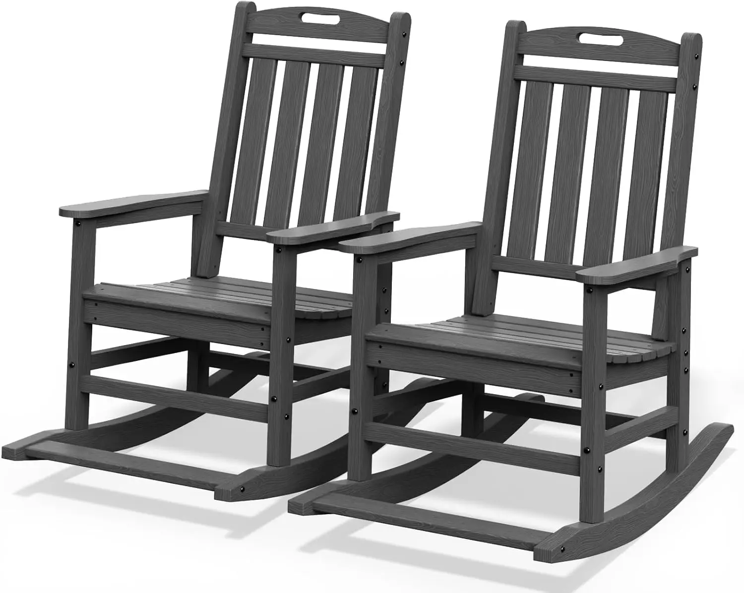 Patio Rocking Chair Set of 2,HDPE Outdoor Rocking Chair for for Garden,Porch,Lawn,Yard,Grey
Patio Rocking Chair Set of 2,HDPE Outdoor Rocking Chair for for Garden,Porch,Lawn,Yard,Grey