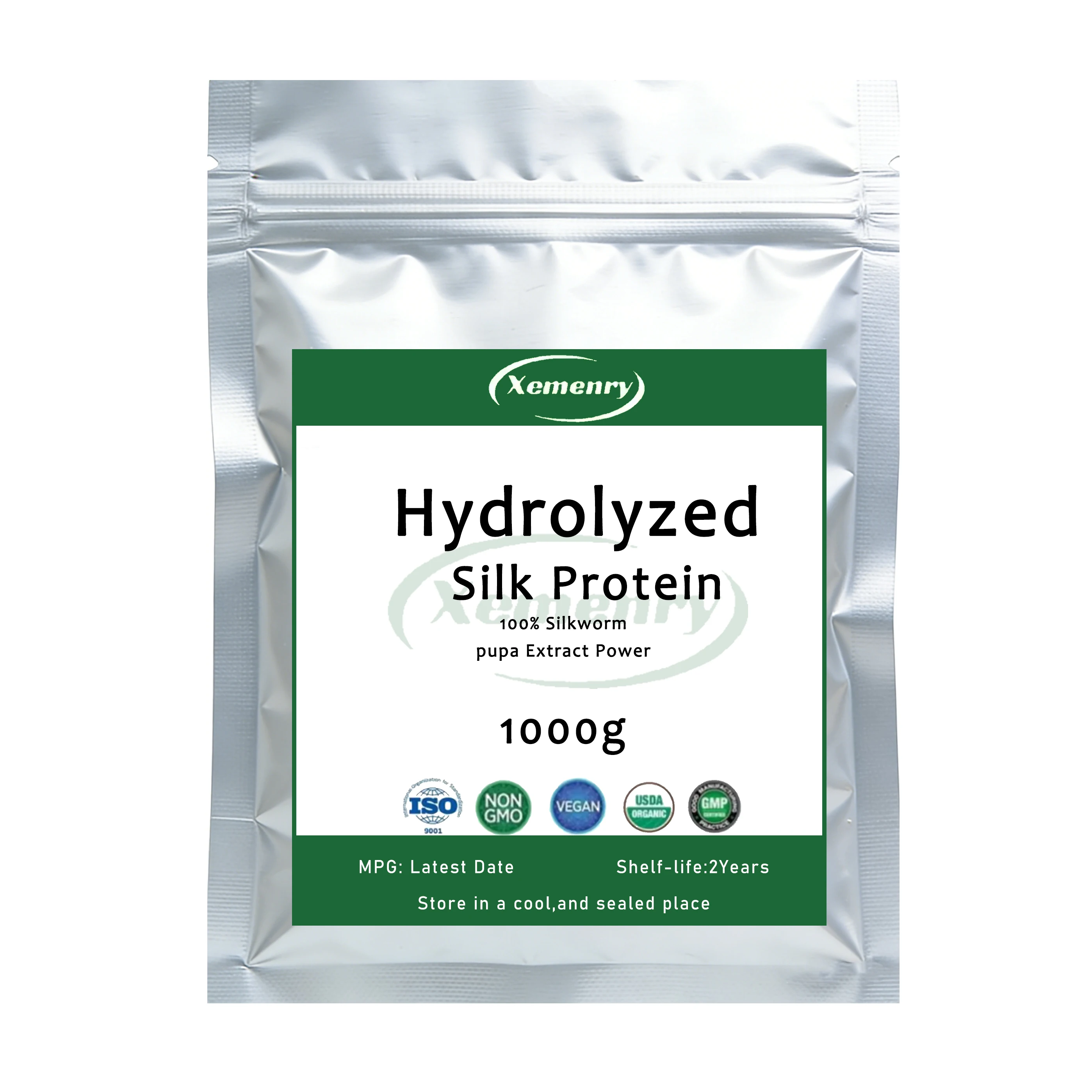 Hydrolyzed Silk Protein Peptide Powder Skin Whitening DIY Soap Making Raw Material for Household Spices High Quality
Hydrolyzed Silk Protein Peptide Powder Skin Whitening DIY Soap Making Raw Material for Household Spices High Quality