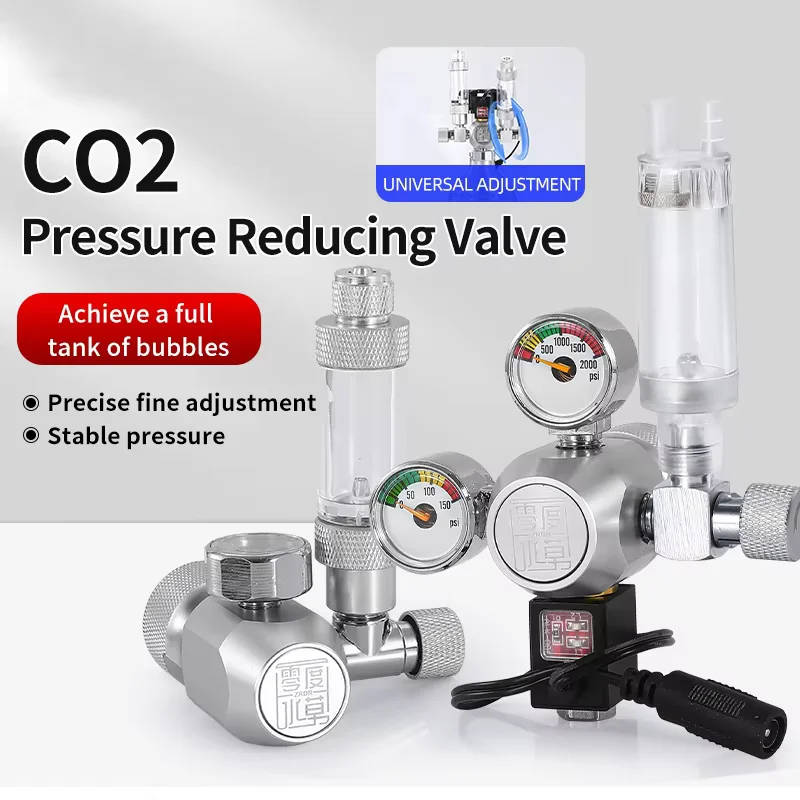 Fish Tank Co2 Regulator Magnetic Solenoid Check Valve Fish Tank Co2 Small Gas Cylinder Refiner Co2 Control System Accessories
Fish Tank Co2 Regulator Magnetic Solenoid Check Valve Fish Tank Co2 Small Gas Cylinder Refiner Co2 Control System Accessories