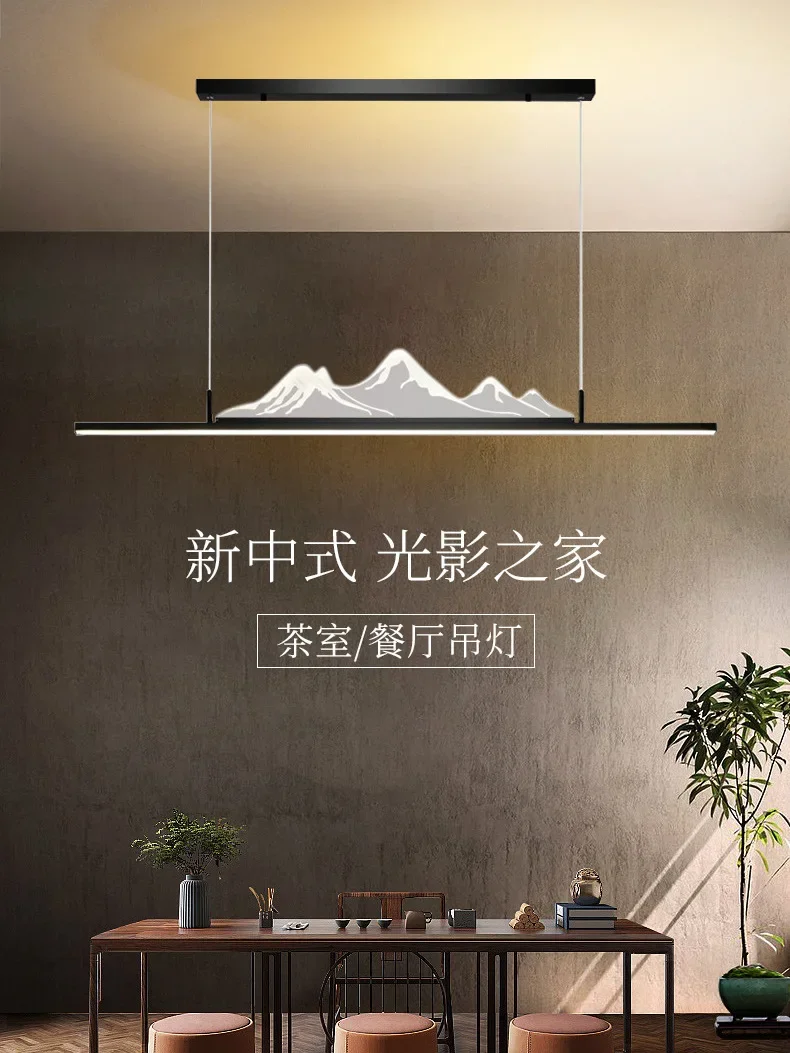 New Chinese Landscape Restaurant Long Chandelier Modern Simple Bar Table Nordic Minimalist Front Desk One Word Lamp
New Chinese Landscape Restaurant Long Chandelier Modern Simple Bar Table Nordic Minimalist Front Desk One Word Lamp