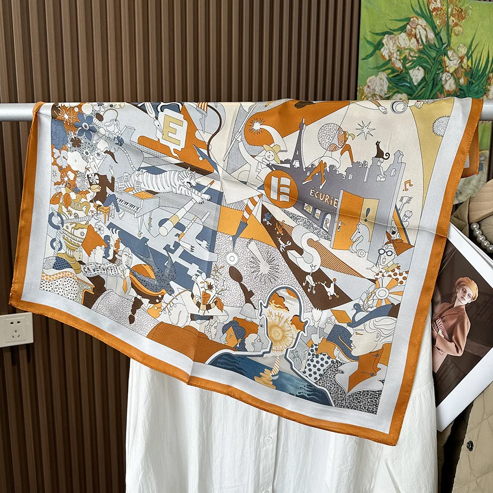 Luxury Brand Silk Scarf Pure Mulberry Bandanas Soft Scarves Head Bag Accessories Valentine's Day Christmas Gift
Luxury Brand Silk Scarf Pure Mulberry Bandanas Soft Scarves Head Bag Accessories Valentine's Day Christmas Gift