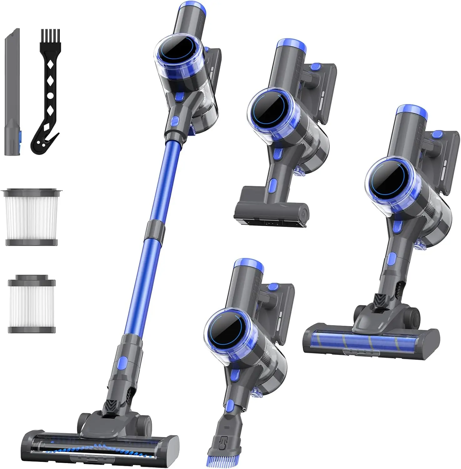 10-in-1 Cordless Vacuum Cleaner, 45 Min Runtime, Powerful Suction for Hard Floors & Carpets
10-in-1 Cordless Vacuum Cleaner, 45 Min Runtime, Powerful Suction for Hard Floors & Carpets