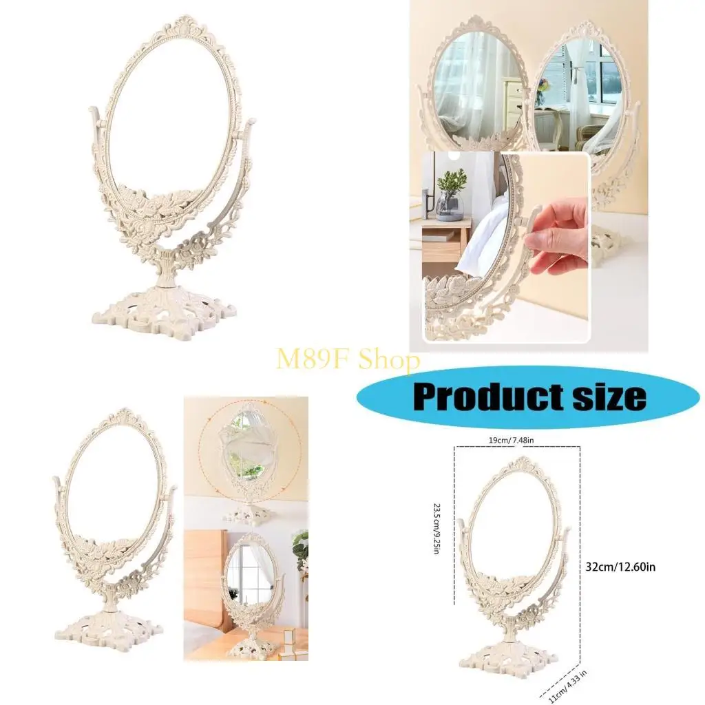 M89F Oval Mirror Rotation Makeup Travel Mirror Table Cosmetic Mirror
M89F Oval Mirror Rotation Makeup Travel Mirror Table Cosmetic Mirror